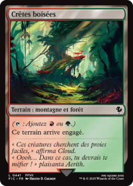 Crêtes boisées - Final Fantasy Commander
