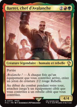 Barret, chef d'Avalanche - Final Fantasy Commander