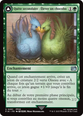 Quête secondaire : Élever un chocobo -> Chocobo noir - Final Fantasy