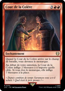 Cour de la Colère - Le Seigneur des Anneaux : chroniques de la Terre du Milieu Commander