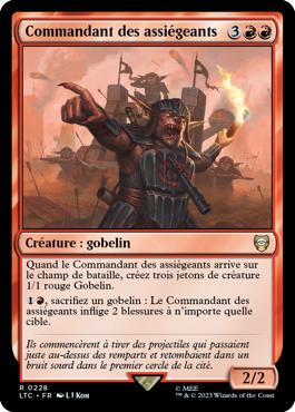 Commandant des assiégeants - Le Seigneur des Anneaux : chroniques de la Terre du Milieu Commander