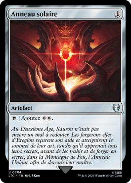 Anneau solaire - Le Seigneur des Anneaux : chroniques de la Terre du Milieu Commander