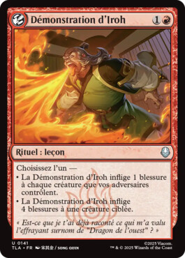 Démonstration d’Iroh - Avatar, le dernier maître de l'air