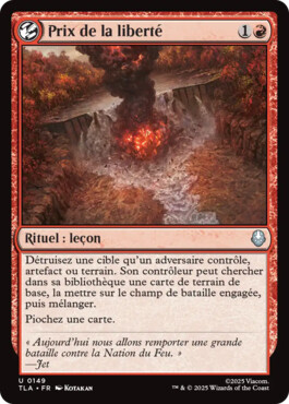 Prix de la liberté - Avatar, le dernier maître de l'air