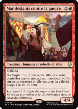 Manifestants contre la guerre - Avatar, le dernier maître de l'air