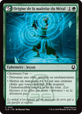 Origine de la maîtrise du Métal - Avatar, le dernier maître de l'air