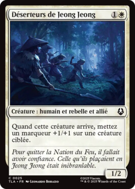 Déserteurs de Jeong Jeong - Avatar, le dernier maître de l'air