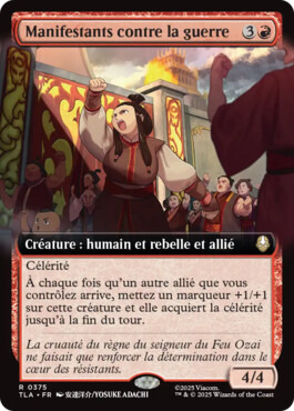 Manifestants contre la guerre - Avatar, le dernier maître de l'air