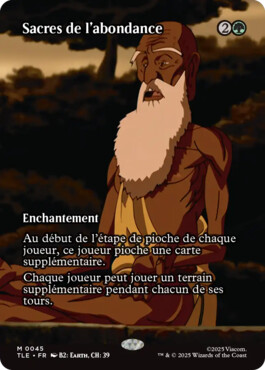 Sacres de l'abondance - Avatar, le dernier maître de l'air Eternal