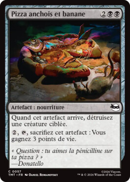 Pizza anchois et banane - Teenage Mutant Ninja Turtles