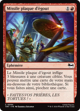 Missile plaque d'égout - Teenage Mutant Ninja Turtles